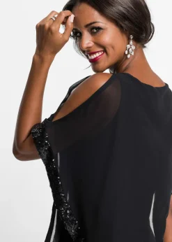 Femme bonprix Mode Festive|Robe en jersey à sequins