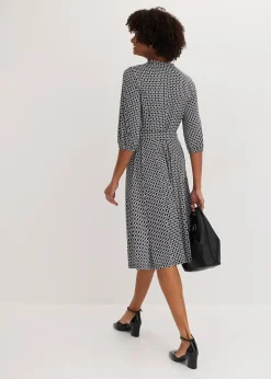 Femme bonprix Robes|Robe en jersey avec ceinture à nouer (ens. 2 pces)