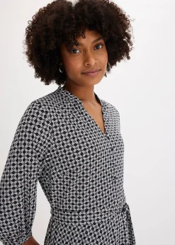 Femme bonprix Robes|Robe en jersey avec ceinture à nouer (ens. 2 pces)