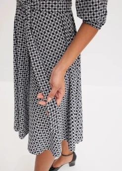 Femme bonprix Robes|Robe en jersey avec ceinture à nouer (ens. 2 pces)