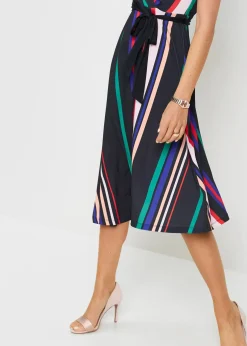 Femme bonprix Tailles Petite|Robes|Robe en jersey avec lien à nouer