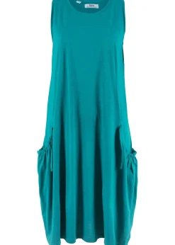 Femme bonprix Robes|Robe en jersey coton avec poches