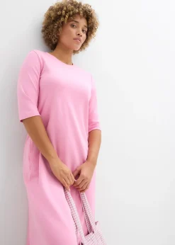 bonprix Robe en jersey de coton épais|Femme Robes