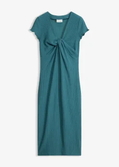 Femme bonprix Robes|Robe en jersey de crêpe texturé