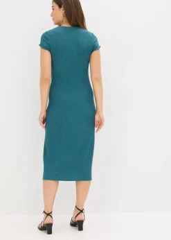 Femme bonprix Robes|Robe en jersey de crêpe texturé