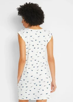 Femme bonprix Robes|Robe en jersey imprimé à manches papillon