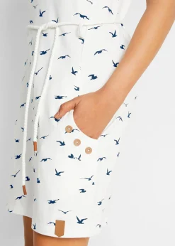 Femme bonprix Robes|Robe en jersey imprimé à manches papillon