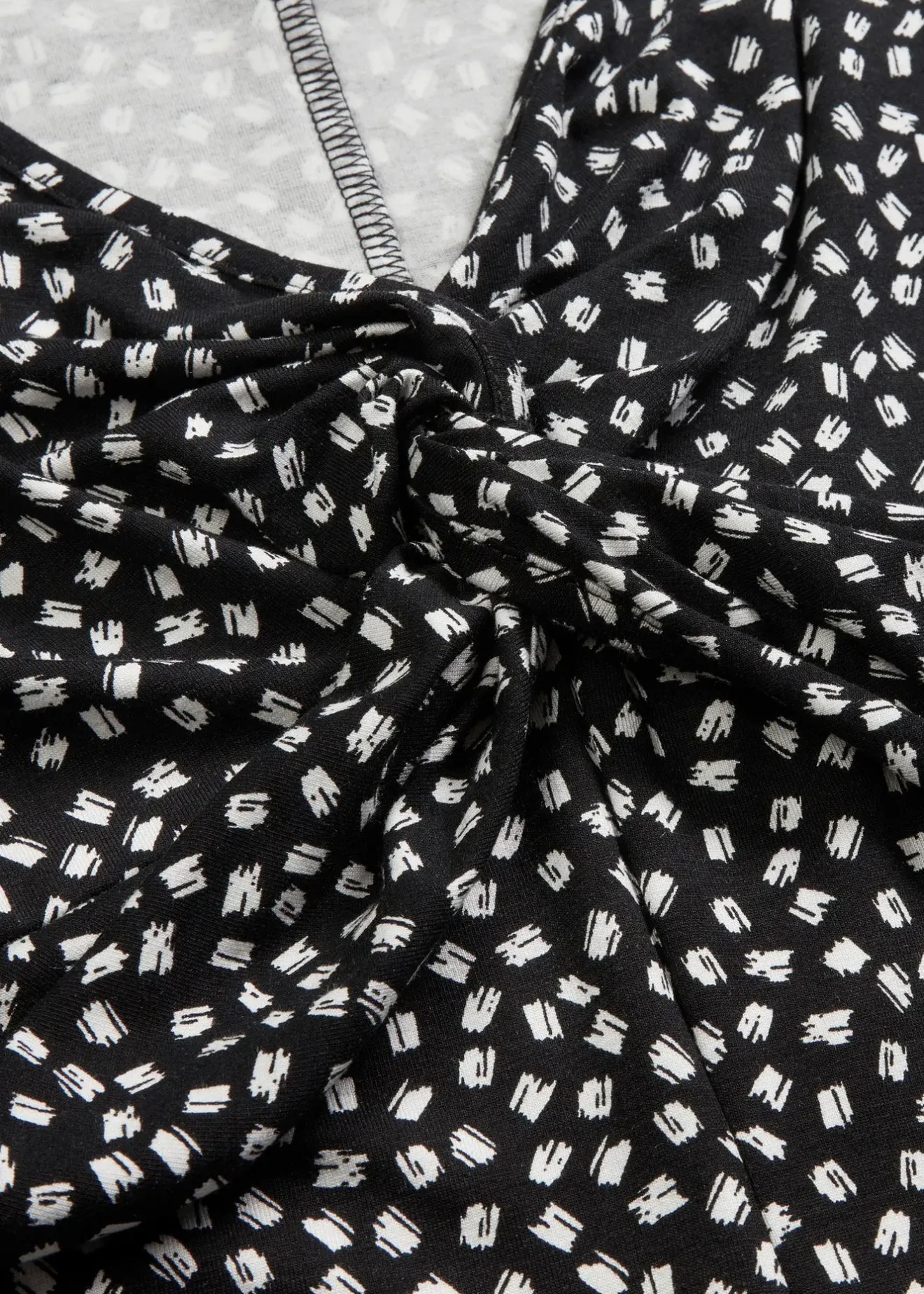 bonprix Robe en jersey imprimé avec drapé|Femme Robes