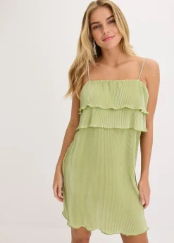 Femme bonprix Robes|Robe en jersey plissé