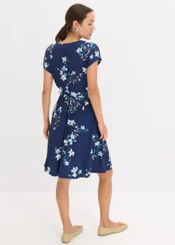 bonprix Robe en jersey style portefeuille|Femme Robes