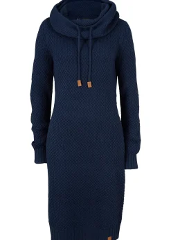 Femme bonprix Maille|Robes|Robe en maille à col châle