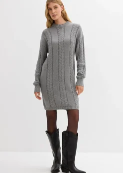 bonprix Robe en maille 100% coton|Femme Maille|Robes