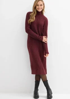 bonprix Robe en maille à motif torsadé|Femme Maille|Robes