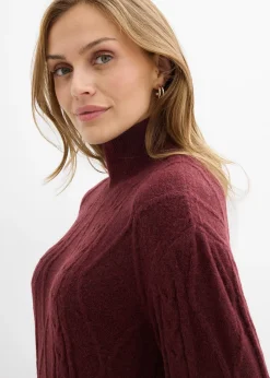 bonprix Robe en maille à motif torsadé|Femme Maille|Robes