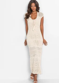 Femme bonprix Maille|Robe en maille ajourée