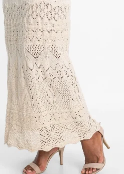 Femme bonprix Maille|Robe en maille ajourée