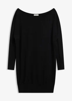 Femme bonprix Maille|Robes|Robe en maille asymétrique