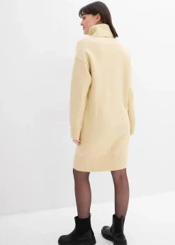 Femme bonprix Maille|Robes|Robe en maille avec couture décorative