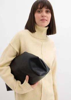 Femme bonprix Maille|Robes|Robe en maille avec couture décorative