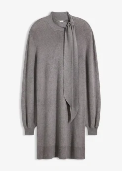 Femme bonprix Maille|Robes|Robe en maille avec nœud