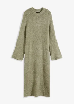 Femme bonprix Maille|Robes|Robe en maille bouclette