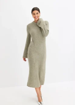 Femme bonprix Maille|Robes|Robe en maille bouclette