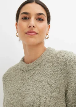 Femme bonprix Maille|Robes|Robe en maille bouclette