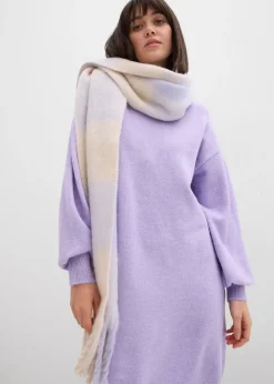 Femme bonprix Maille|Robes|Robe en maille chinée