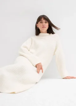 bonprix Robe en maille côtelée|Femme Maille|Robes