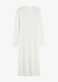 Femme bonprix Maille|Robe en maille côtelée