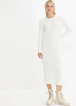 Femme bonprix Maille|Robe en maille côtelée