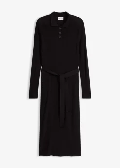 Femme bonprix Maille|Robes|Robe en maille côtelée