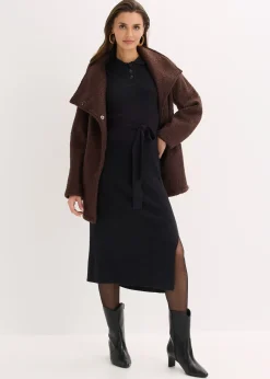 Femme bonprix Maille|Robes|Robe en maille côtelée