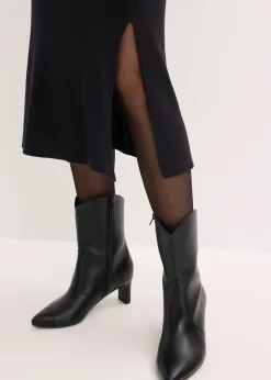 Femme bonprix Maille|Robes|Robe en maille côtelée