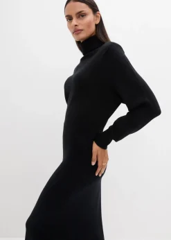 Femme bonprix Maille|Robes|Robe en maille de laine mérinos