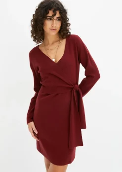bonprix Robe en maille de viscose mélangée|Femme Maille