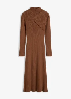 Femme bonprix Maille|Robes|Robe en maille douce, viscose majoritaire