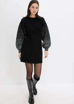 bonprix Robe en maille, effet brillant|Femme Maille|Robes