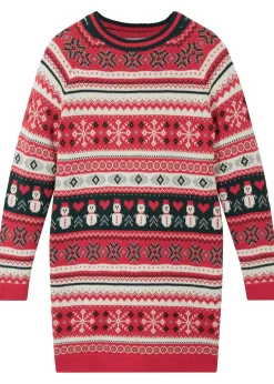 bonprix Robe en maille fille à motif hivernal|Enfant Vêtements Enfant|Filles 9-16 Ans·Robes & Combinaisons