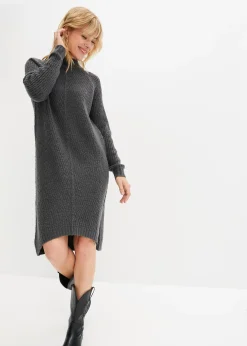 Femme bonprix Maille|Robes|Robe en maille longue derrière