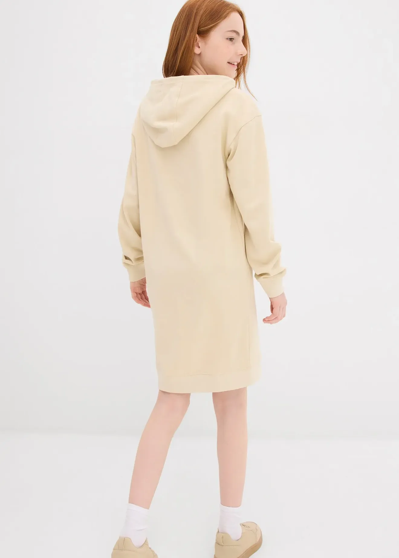 Enfant bonprix Vêtements Enfant|Filles 9-16 Ans·Robes & Combinaisons|Robe en molleton à capuche 100% coton