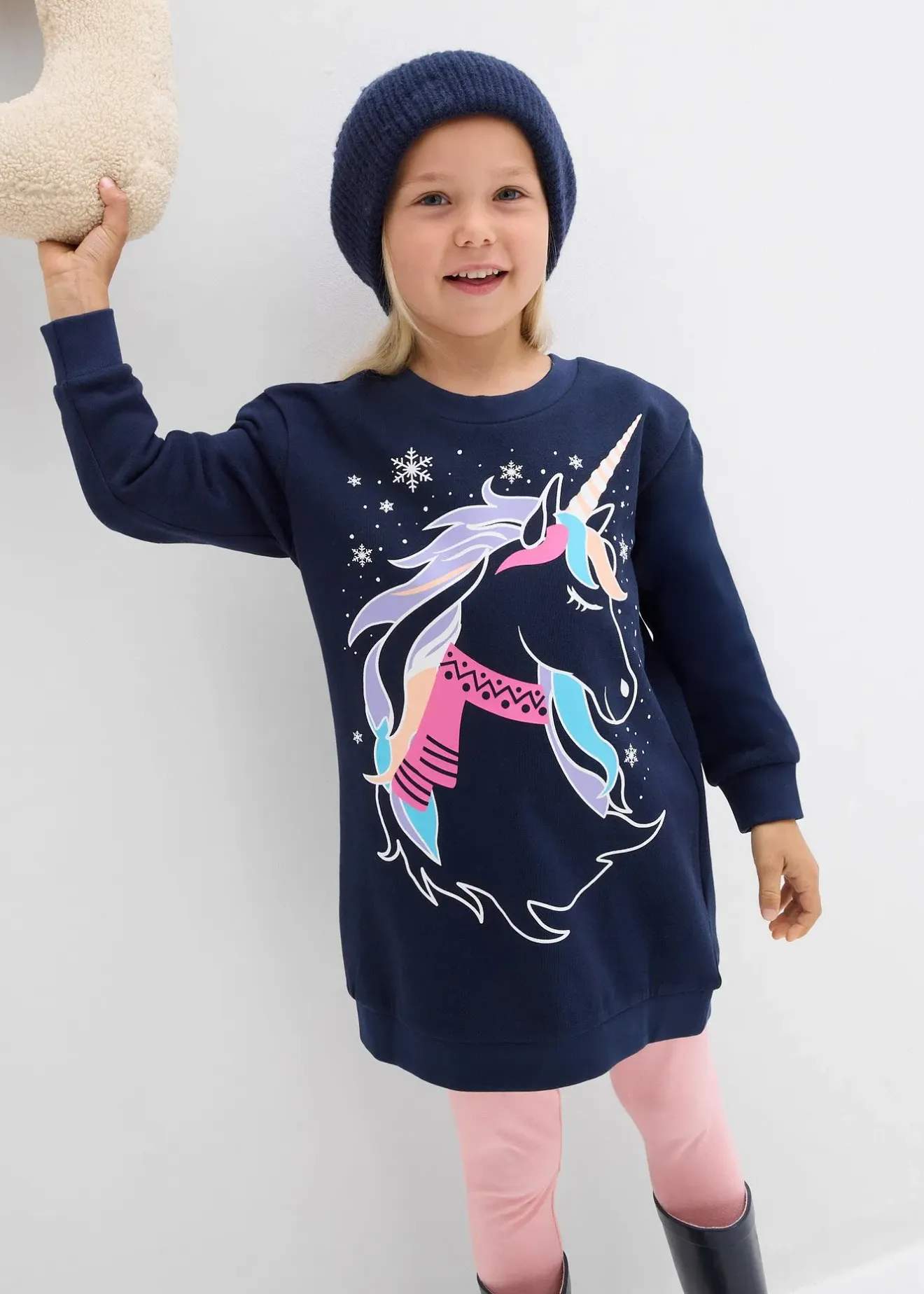 bonprix Robe en molleton 100% coton|Enfant Vêtements Enfant|Filles 2-8 Ans·Robes & Jupes