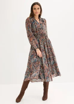 bonprix Robe en mousseline à imprimé paisley|Femme Robes