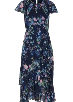 Femme bonprix Robes|Robe en mousseline à manches papillon