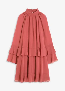 bonprix Robe en mousseline à volants|Femme Robes