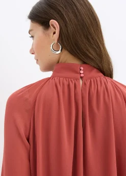 bonprix Robe en mousseline à volants|Femme Robes