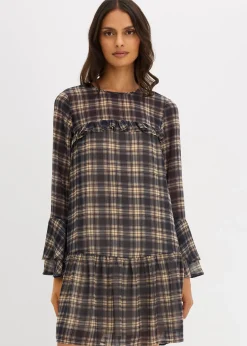 Femme bonprix Robes|Robe en mousseline à volants