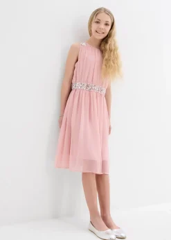 bonprix Robe en mousseline avec ceinture ornée de sequins|Enfant Vêtements Enfant|Filles 9-16 Ans·Robes & Combinaisons