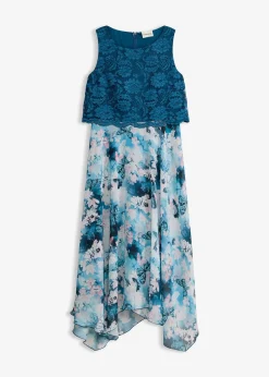 bonprix Robe en mousseline avec dentelle|Femme Mode Festive|Robes