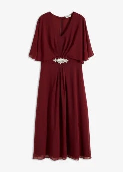 bonprix Robe en mousseline avec strass|Femme Mode Festive|Robes